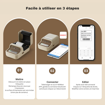 B21 Machine à étiqueter avec ruban - Solution d'étiquetage efficace