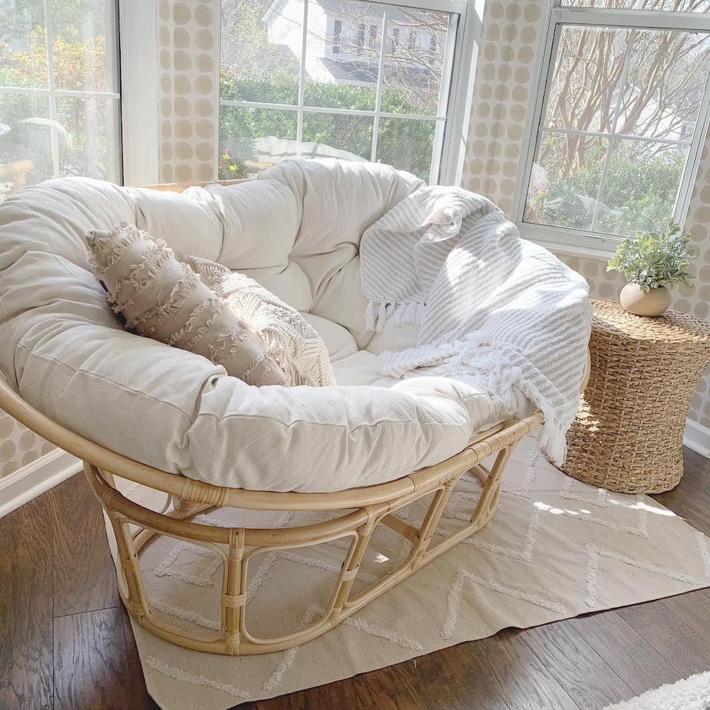 Chaise papasan top double