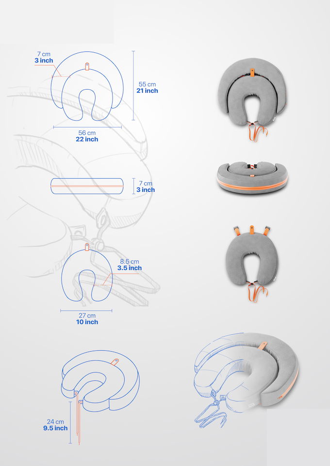 Oreiller cervical de salon